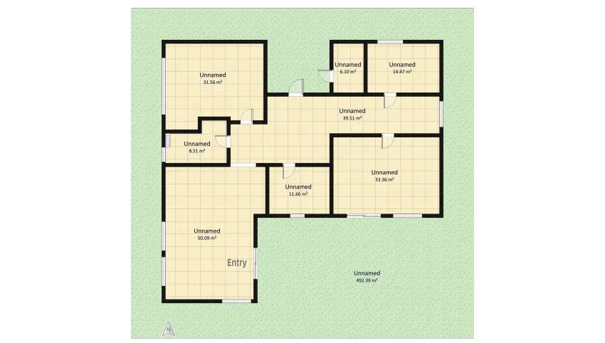 Cottage floor plan 687.66