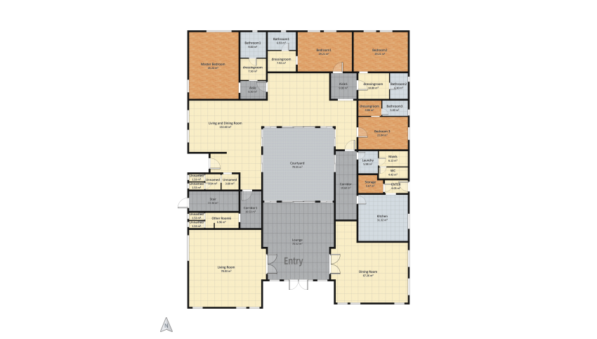 MODERN VILA floor plan 739.63