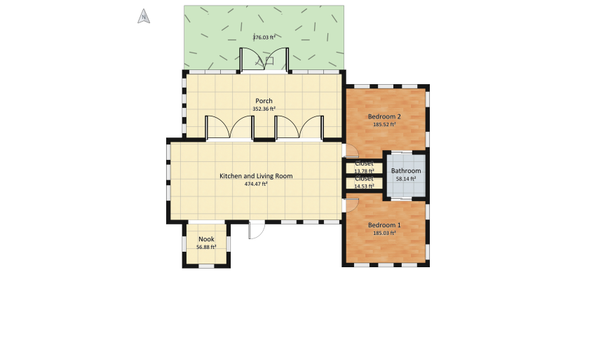 Coastal Cottage floor plan 174.07
