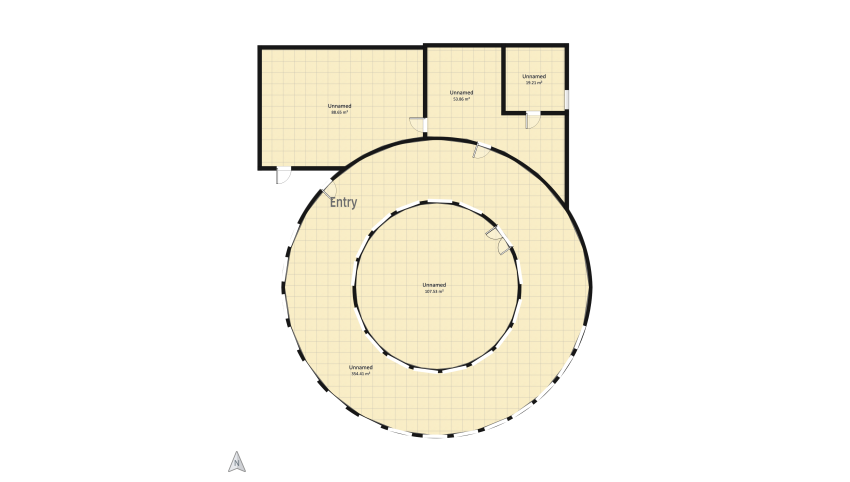 Minimal futuristic style house floor plan 709.09