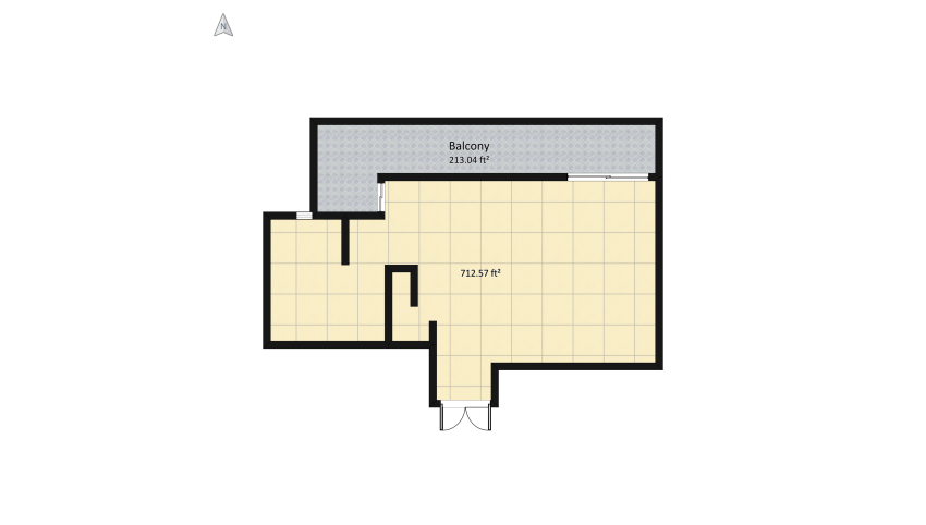 English Apartment floor plan 95.72