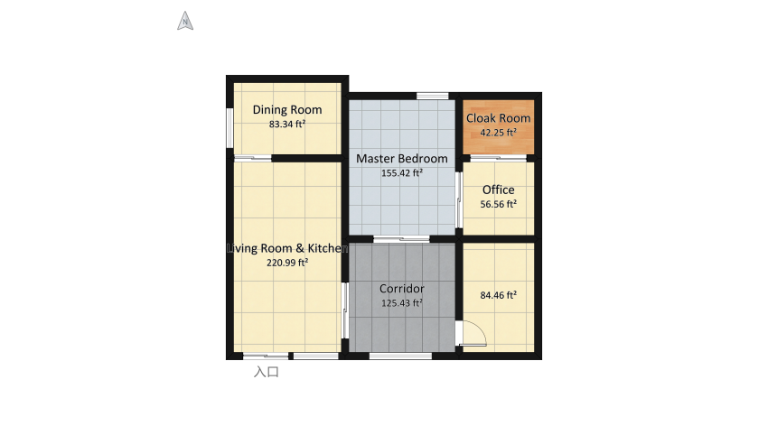 Private Estate floor plan 82.34