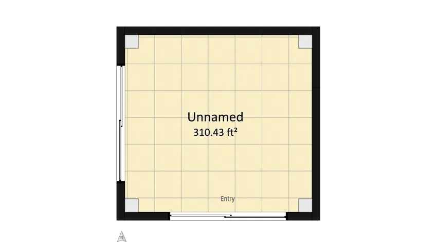 Rustic Minimalist Scandinavian Living Room floor plan 28.84