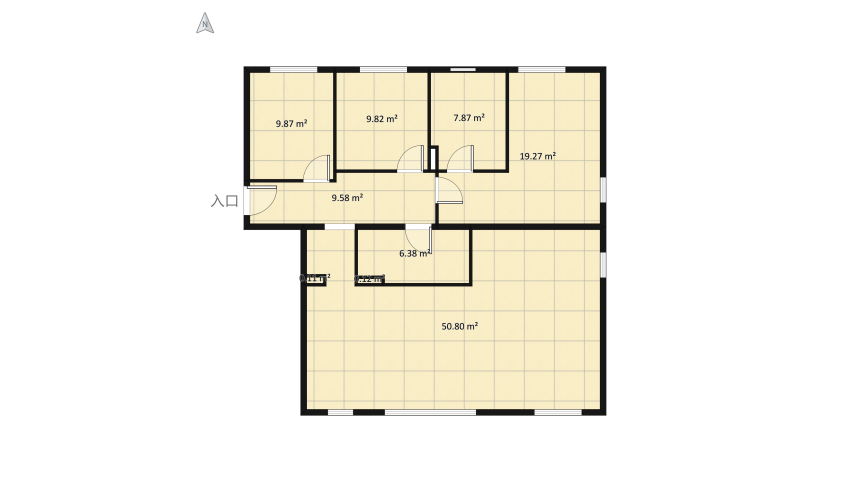 Wohnung floor plan 123.64