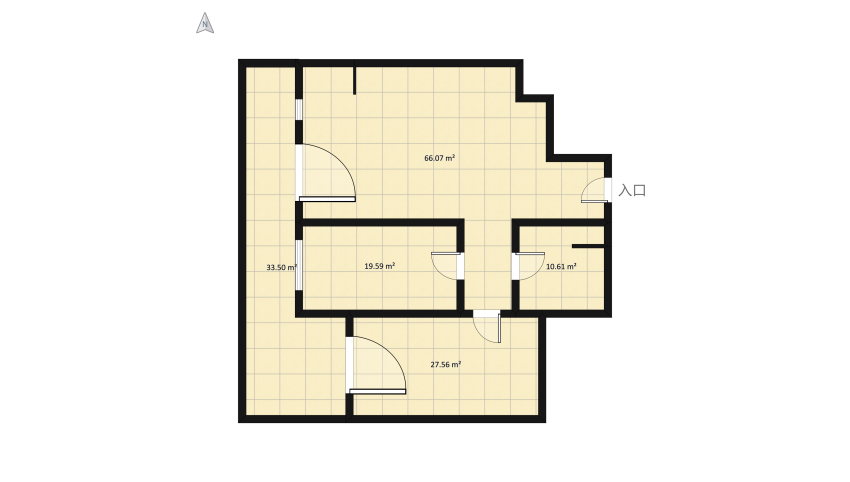 Departamento H floor plan 177.86