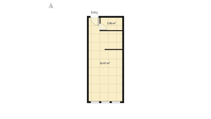13 Industrial Loft Apartment floor plan 62.59