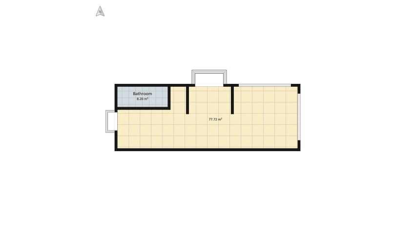 tiny triangle house floor plan 93.92