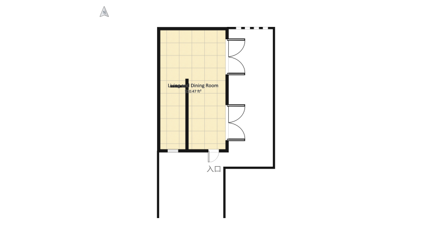 Tiny Home floor plan 52.54