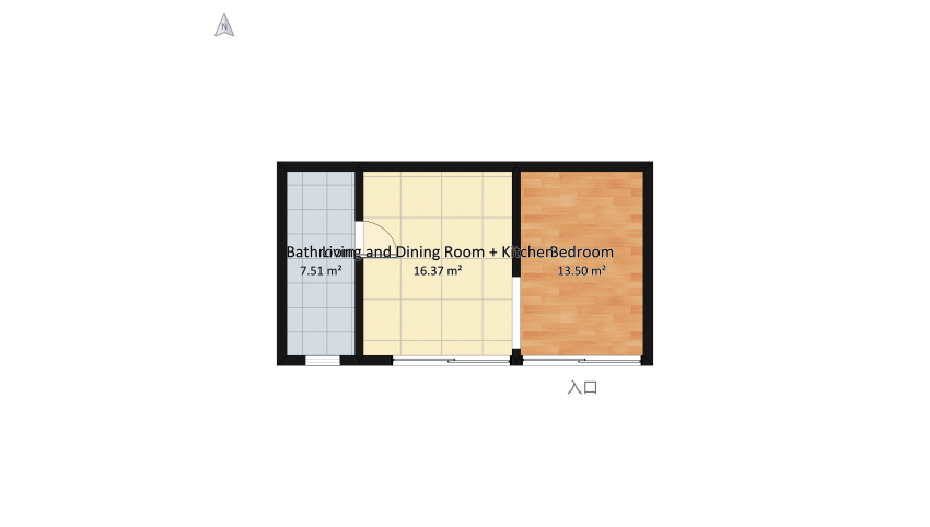 Tiny and cozy floor plan 42.41