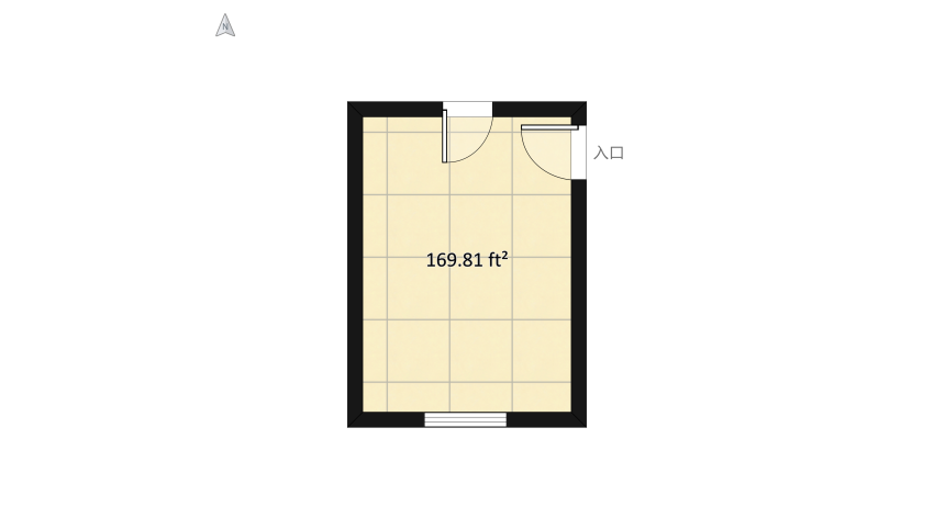 Ellicot City Apartment - Bedroom floor plan 17.77