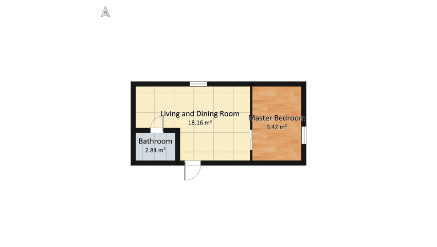 Tiny house floor plan 34.67