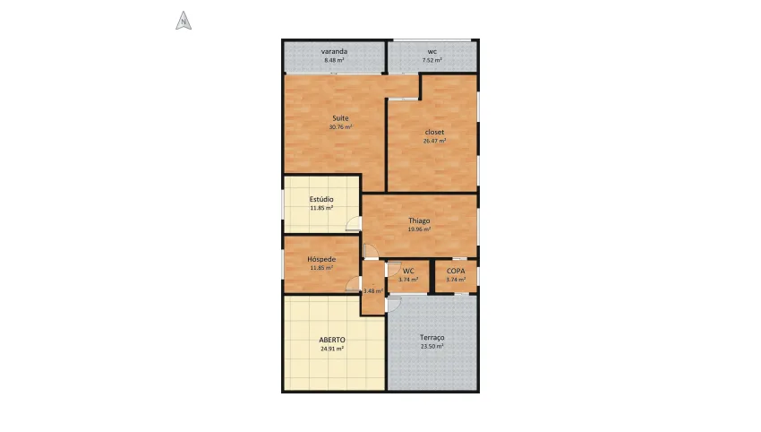 Casa CABV - Versão 20 - Superior floor plan 190.55