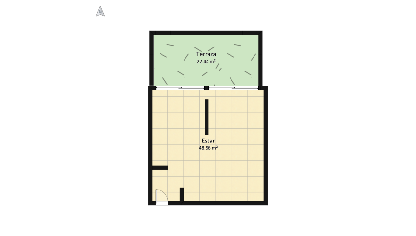 Loft barragan floor plan 127.28