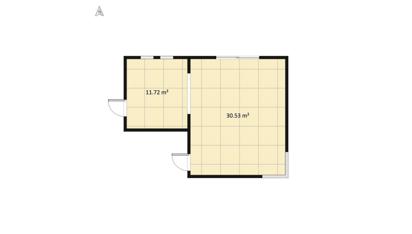Living Room/ Office Space-OM floor plan 45.05
