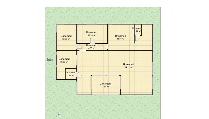 Luxury three-bedroom house floor plan 806.26