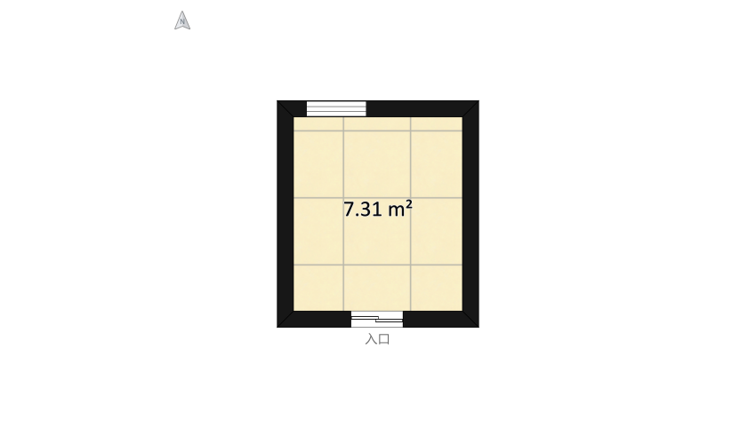 Black marble floor plan 8.67