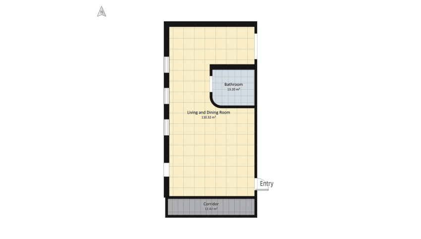 Simple Flat :) floor plan 151.12