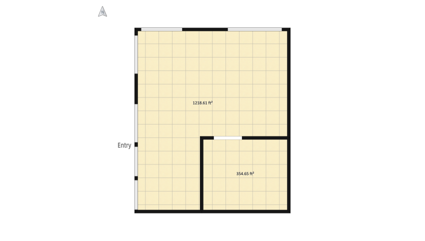 Contemporary loft floor plan 774.63