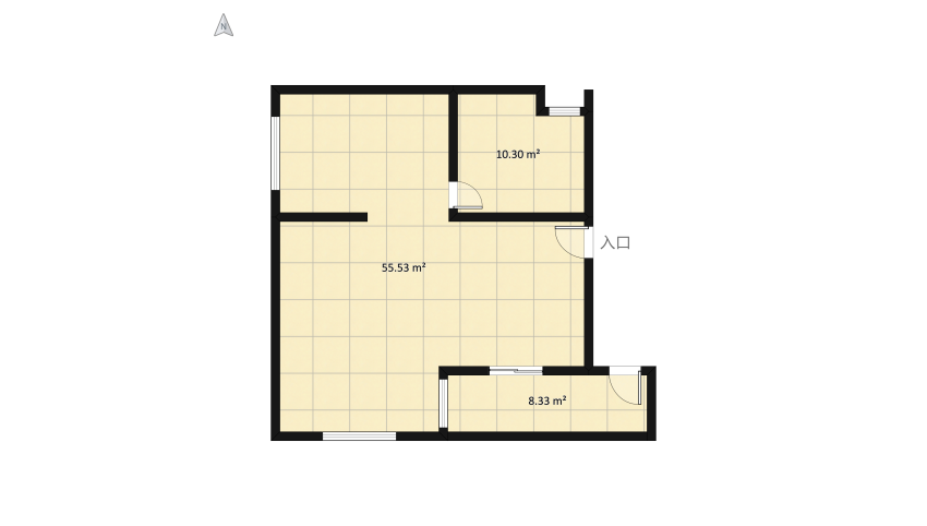 Mini Apartment floor plan 82.37