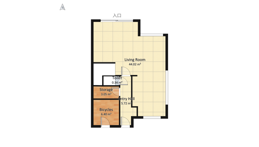 C-first-floor floor plan 140.36