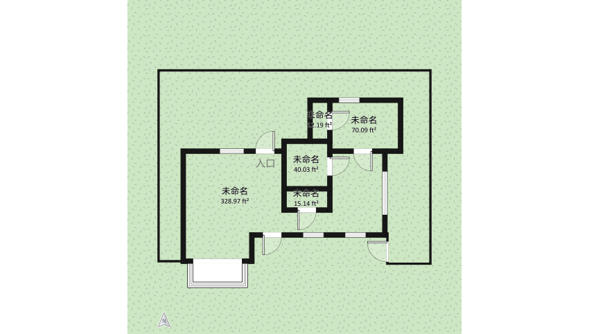 Compact Living floor plan 2761.84