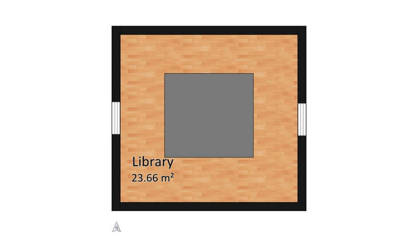 Sunken Library floor plan 23.67