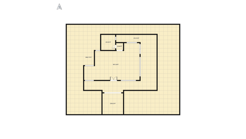 Residential floor plan 732.69