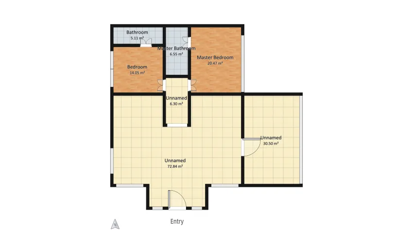 Apartamentos futurista floor plan 155.83