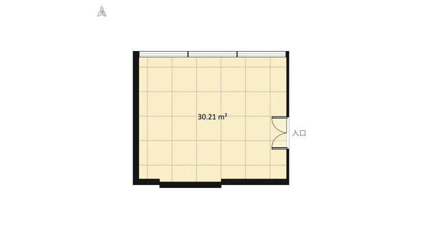 Brown bedroom floor plan 32.54