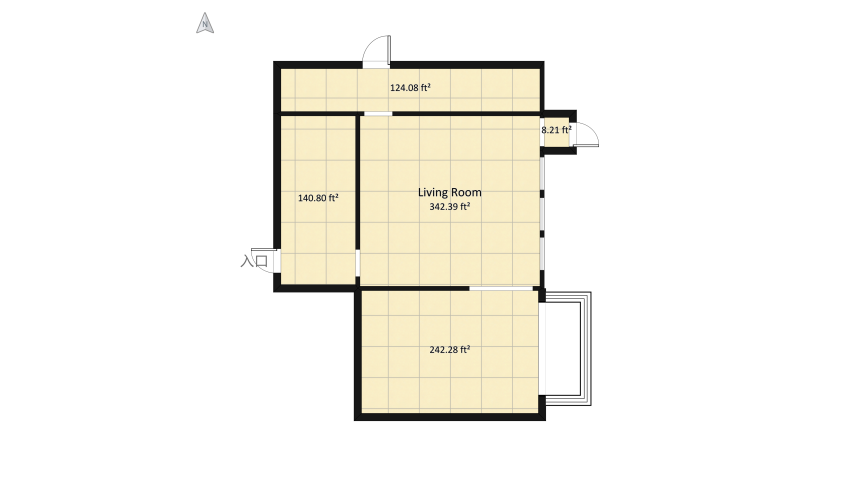 Prater Residence floor plan 72.58