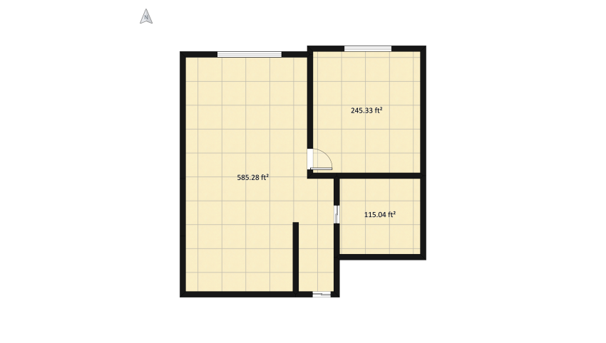 Apartment on the outskirts floor plan 96.43