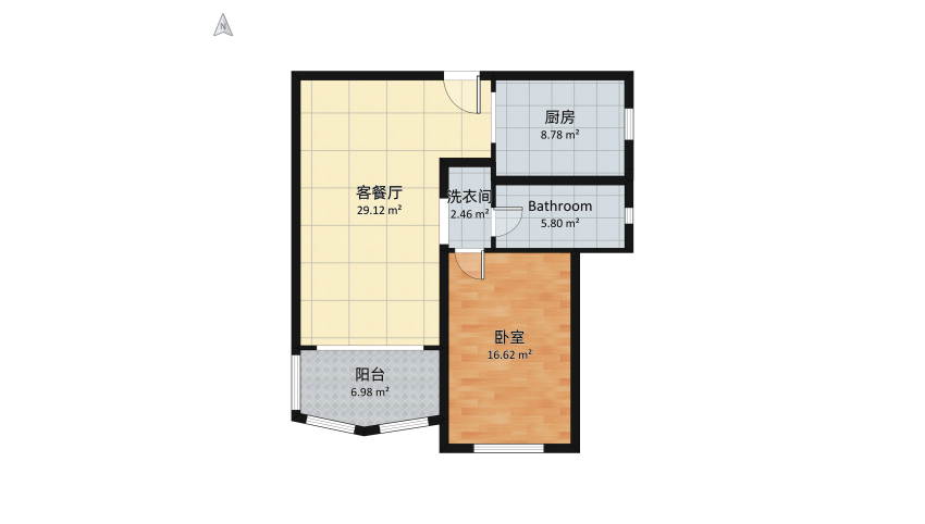 comfy apartement for me floor plan 78.26