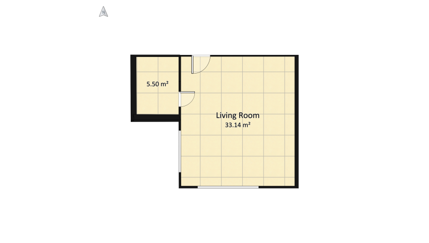 Studio Apartment floor plan 41.21