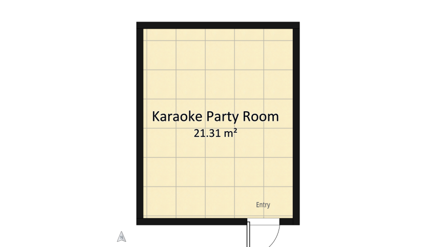 Basement Karaoke Party Room floor plan 21.31