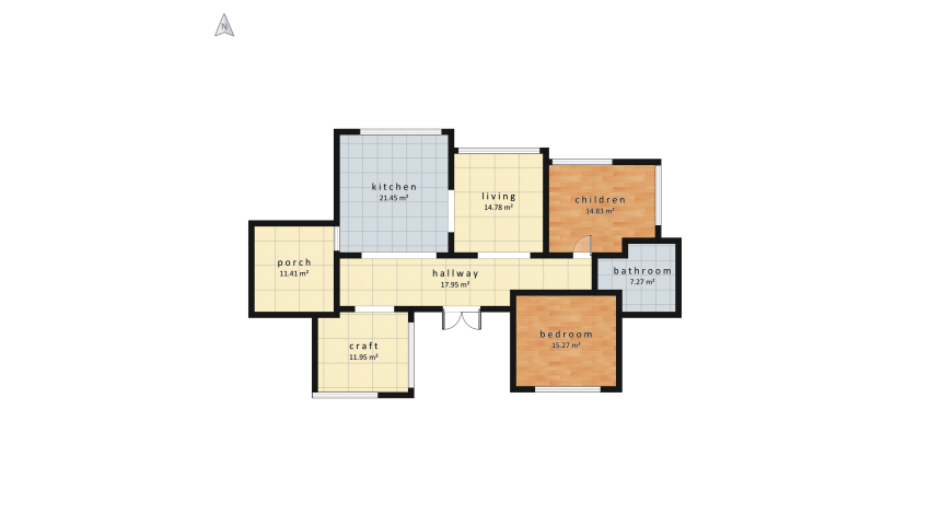 cozy country family house. floor plan 130.93