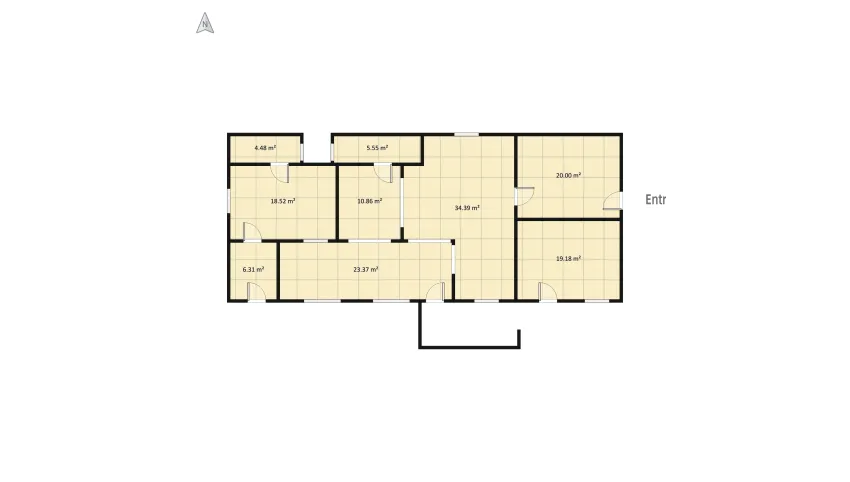 Option 1 Basic Office reception building as is floor plan 153.83