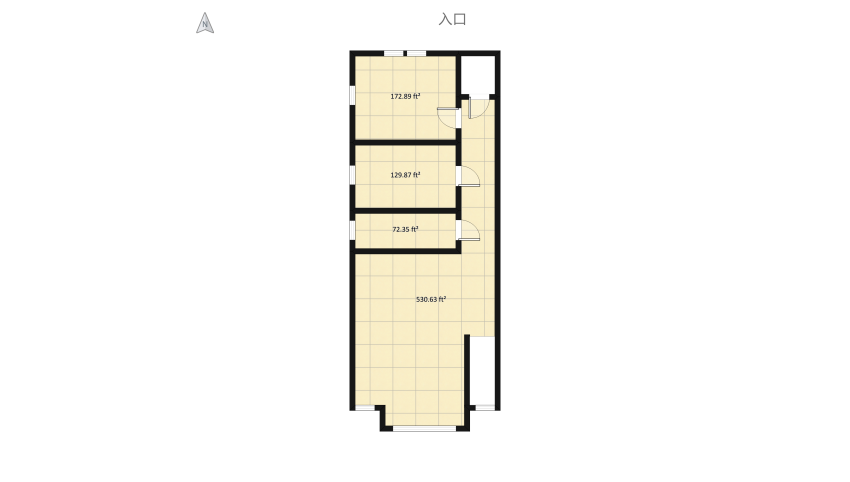 Two Story townhouse floor plan 203.18