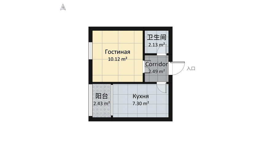 Современный стиль floor plan 28.37