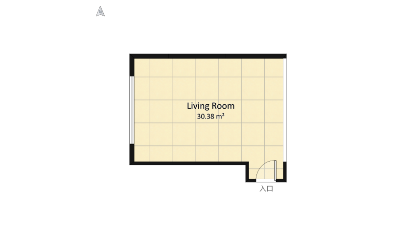 Living Room - Modern Urban Style floor plan 32.39