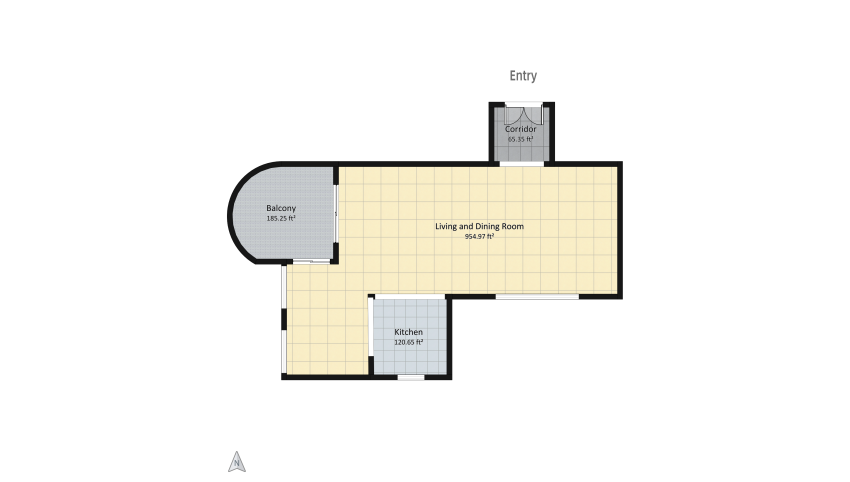 Duplex floor plan 257.55