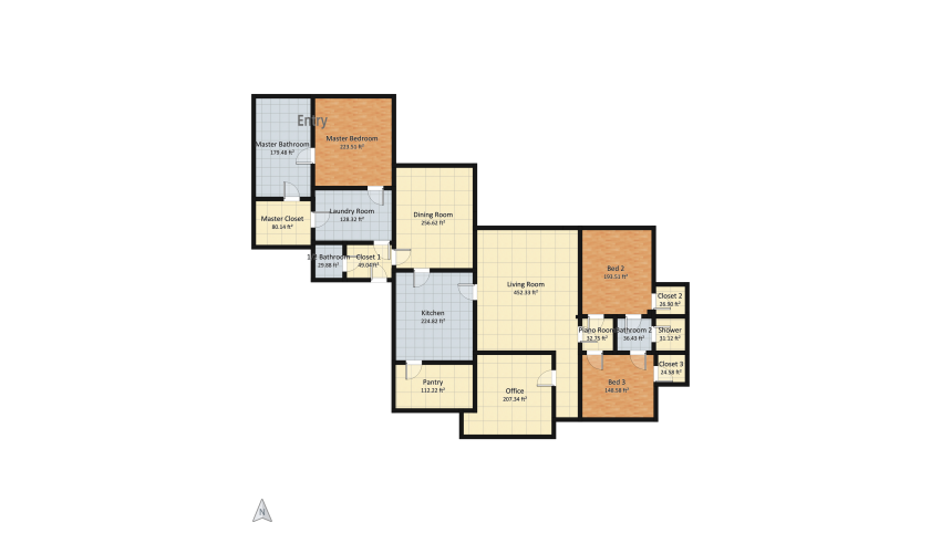 Ethan's house floor plan 226.46