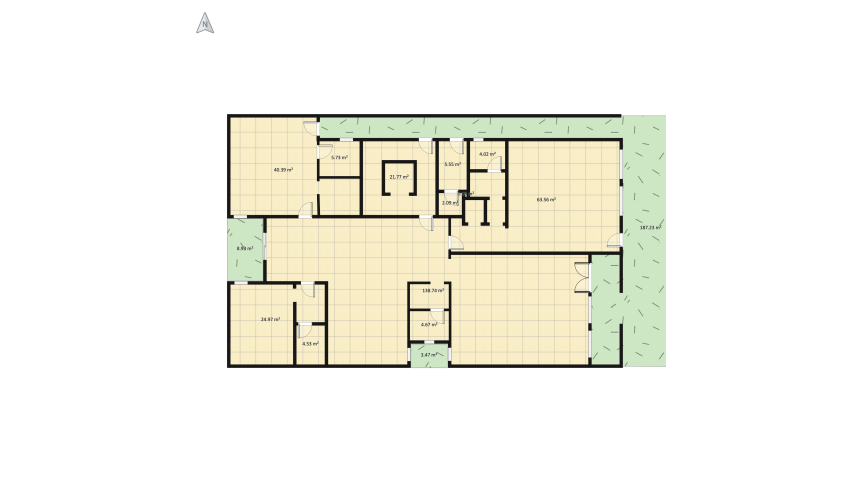 villa 1 ground floor floor plan 540.68