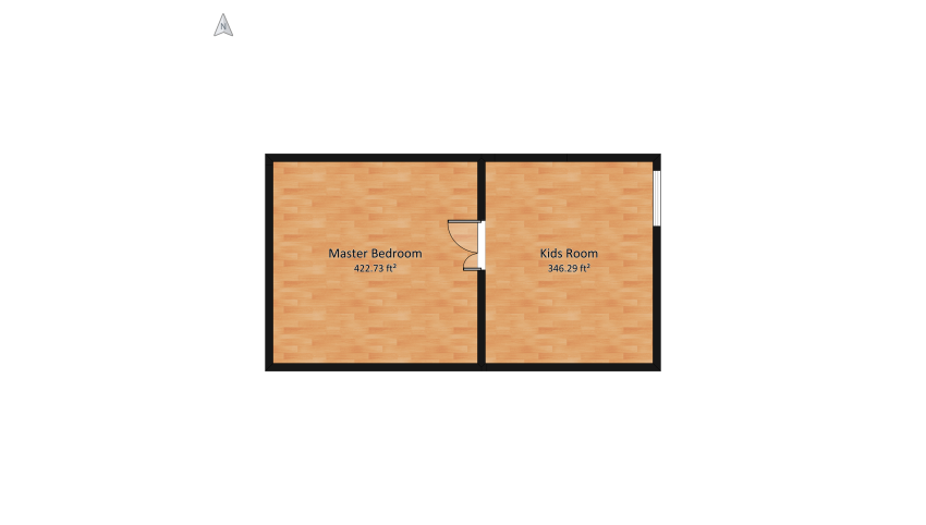 my FLORAL Bedroom floor plan 77.31