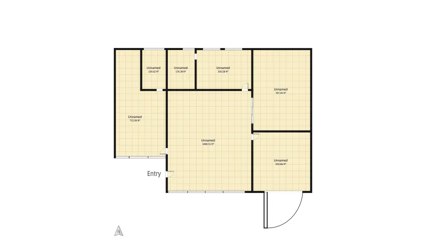 Natalia's house floor plan 383.74