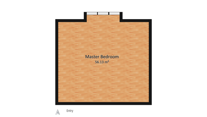 Medieval Bedroom floor plan 56.13