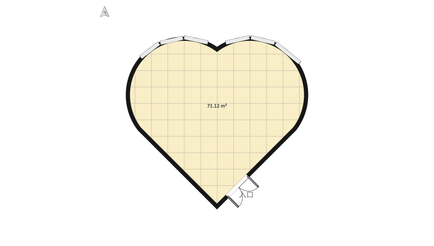 #ValentineContest-romantic  floor plan 45.26