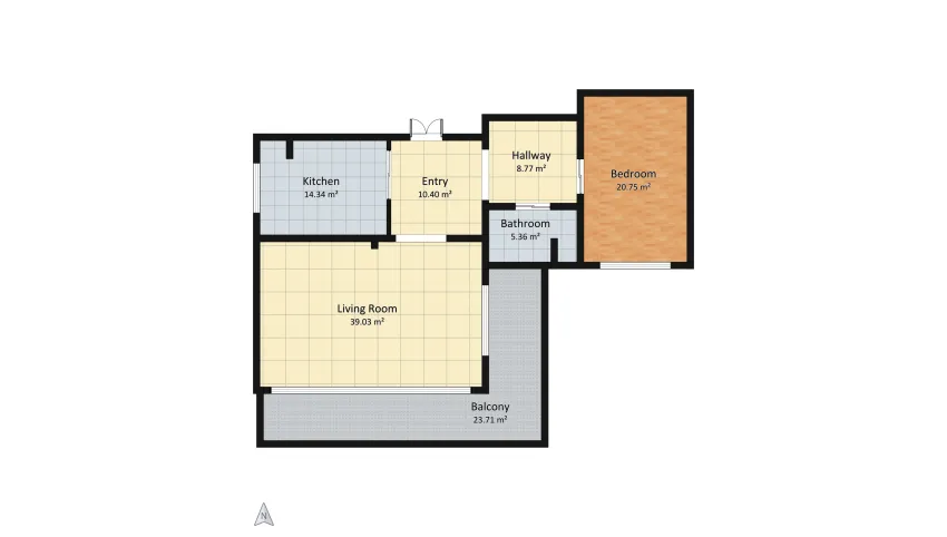 student apartment floor plan 122.35
