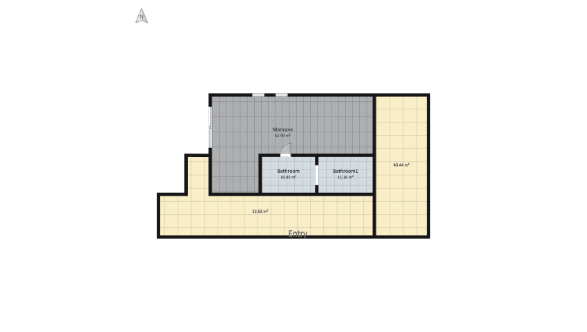 Bachelor house - basement challenge floor plan 391.96