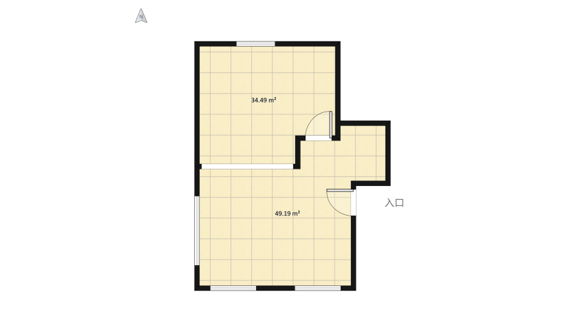 #KitchenContest - My Kitchen floor plan 90.74