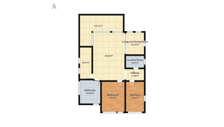 California familiy villa floor plan 287.44